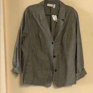 Oversized blazer never worn with extra button